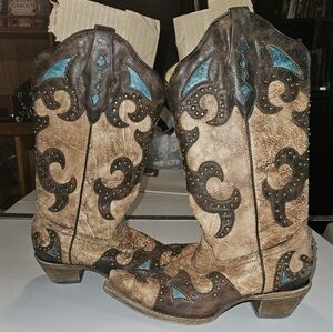 Corral genuine leather western cowboy boots